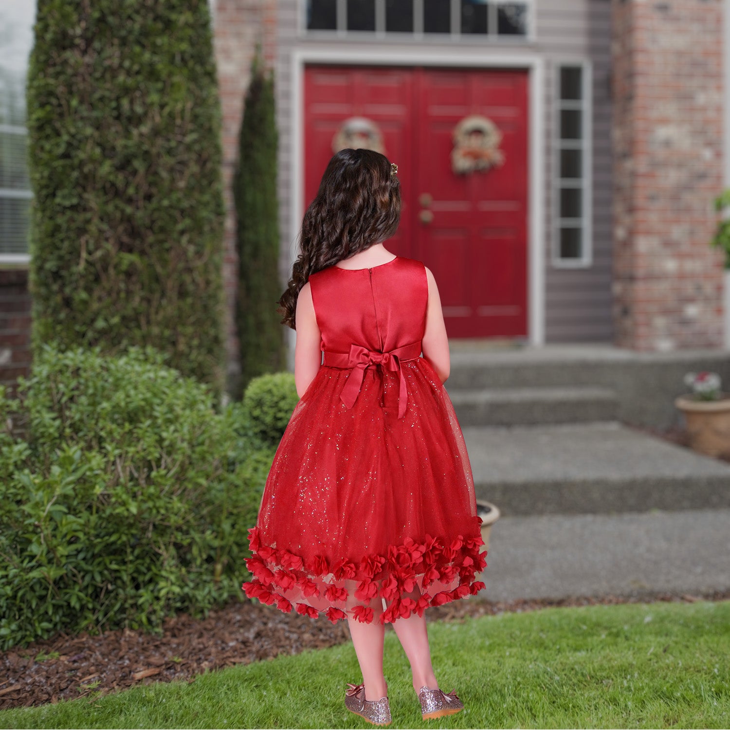 Francesa Dress - Red Media 1 of 4