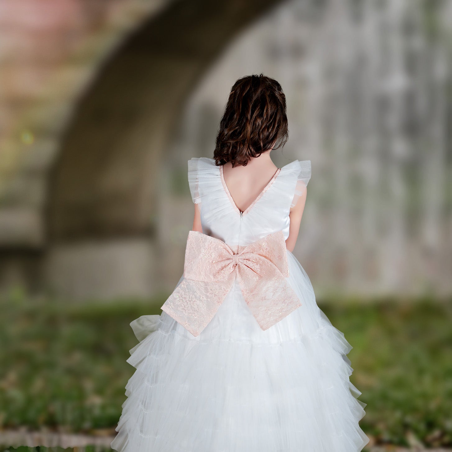Edwina Dress - Royal White