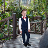 Elijah Boys Suit - Navy Blue