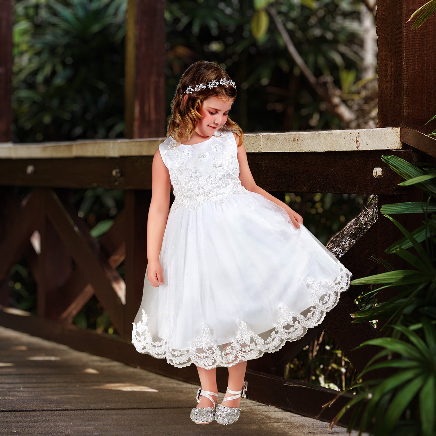 Priscilla Girls Dress - Pure White - Girls Dresses for Special Occasion Birthday Wedding Party Pageant Christmas Holiday Easter Priscilla Girls Dress - Pure White - Girls Dresses for Special Occasion Birthday Wedding Party Pageant Christmas Holiday Easter
