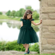 Emerald Green Flower Girl Dress
