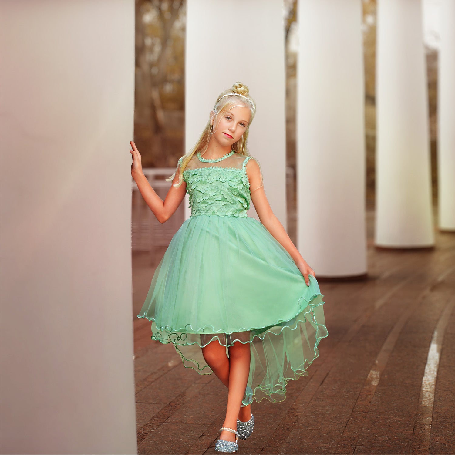 Freya Dress - Mint Green Sara Dresses Freya Dress - Mint Green Sara Dresses