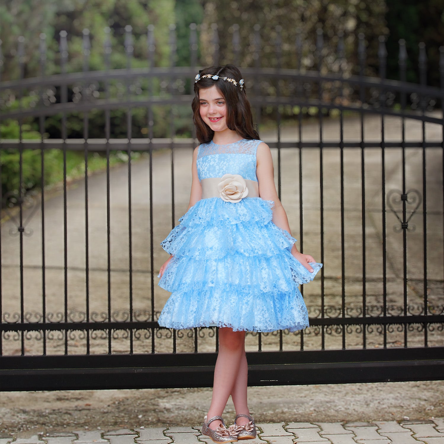 Audrey Girls Dress - Sky Blue - Girls Dresses for Special Occasion Birthday Wedding Party Pageant Christmas Holiday Easter Audrey Girls Dress - Sky Blue - Girls Dresses for Special Occasion Birthday Wedding Party Pageant Christmas Holiday Easter