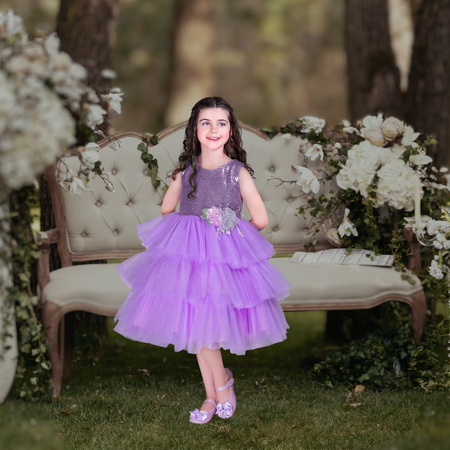 Ambrosia Girls Dress - Lavender for Birthday Wedding Party Pageant Christmas Holiday Easter Ambrosia Girls Dress - Lavender for Birthday Wedding Party Pageant Christmas Holiday Easter
