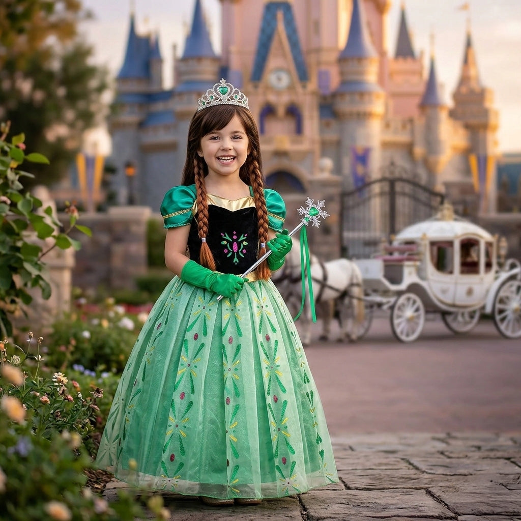 Princess Annas Coronation Girls Costume Dress Princess Annas Coronation Girls Costume Dress