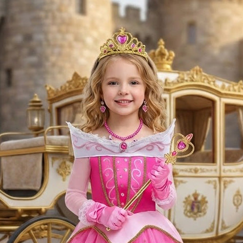 pink sleeping beauty dress Princess Briar Rose Costume Ensemble - Pink