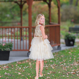 Kaitlyn Dress - Champagne Gold
