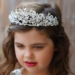 Regal Crystal Oasis Tiara - Silver