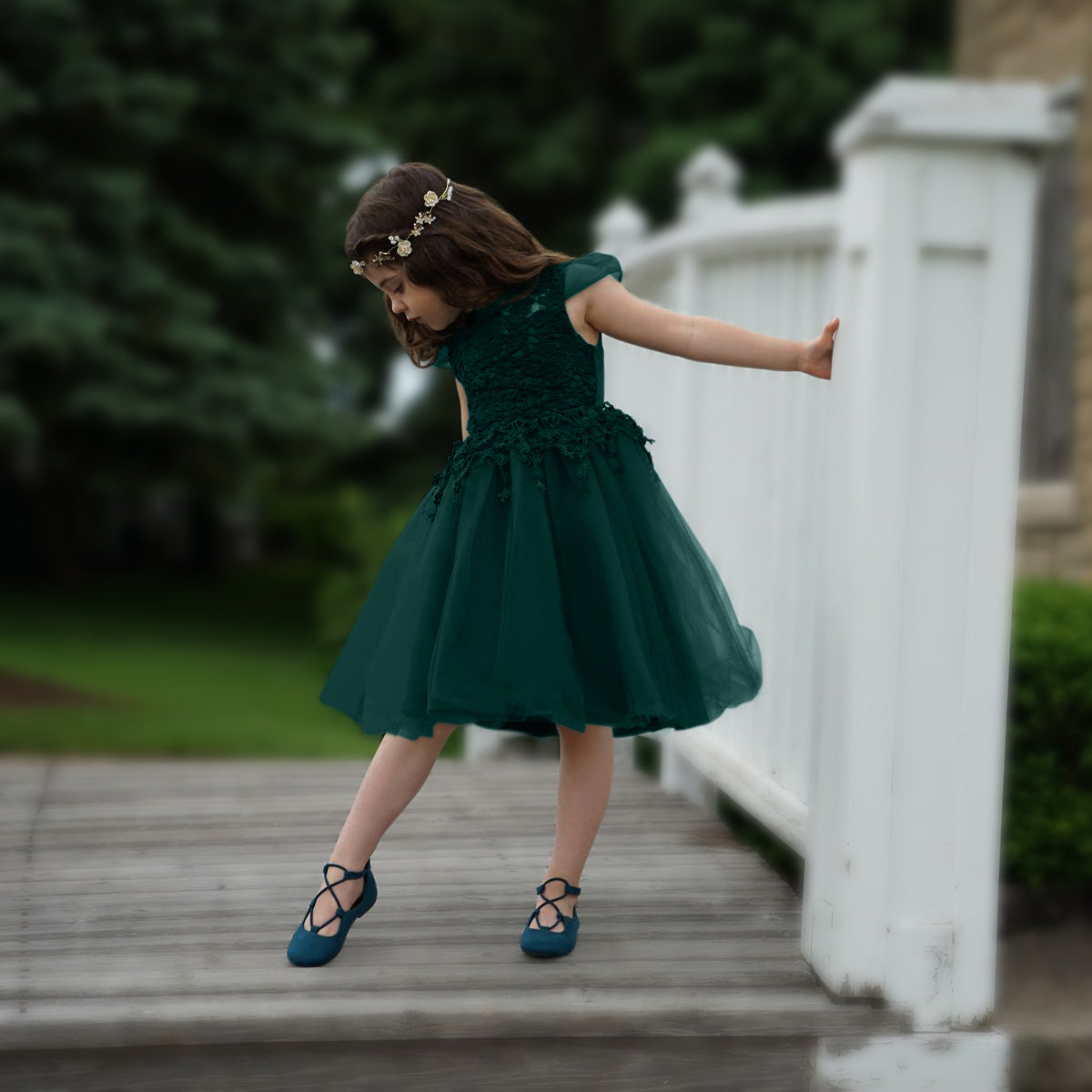 Joan Dress - Emerald Green