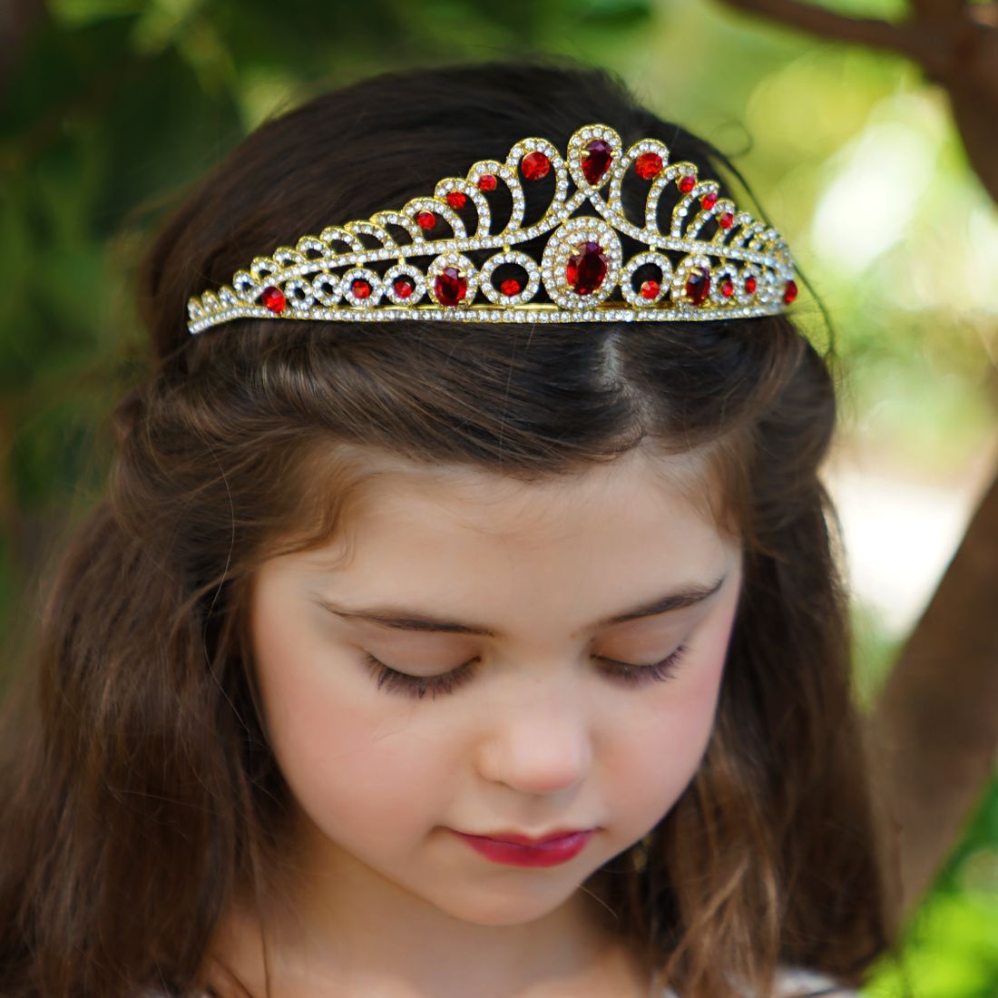 Utopian Jewel Tiara - Ruby Red