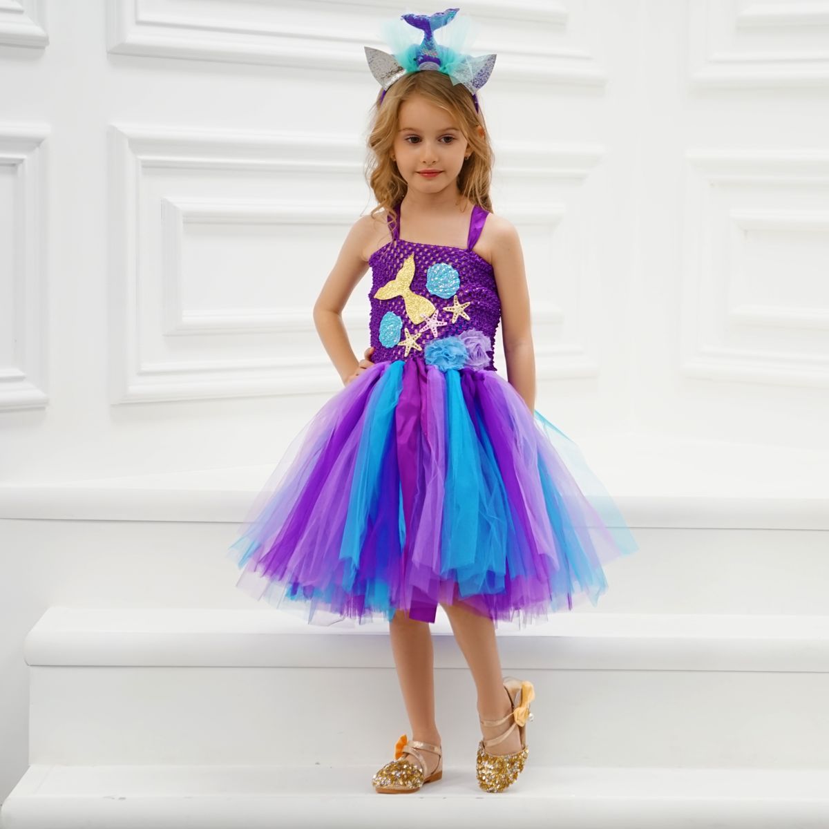 Marilla Mermaid Dress - Purple Marilla Mermaid Dress - Purple