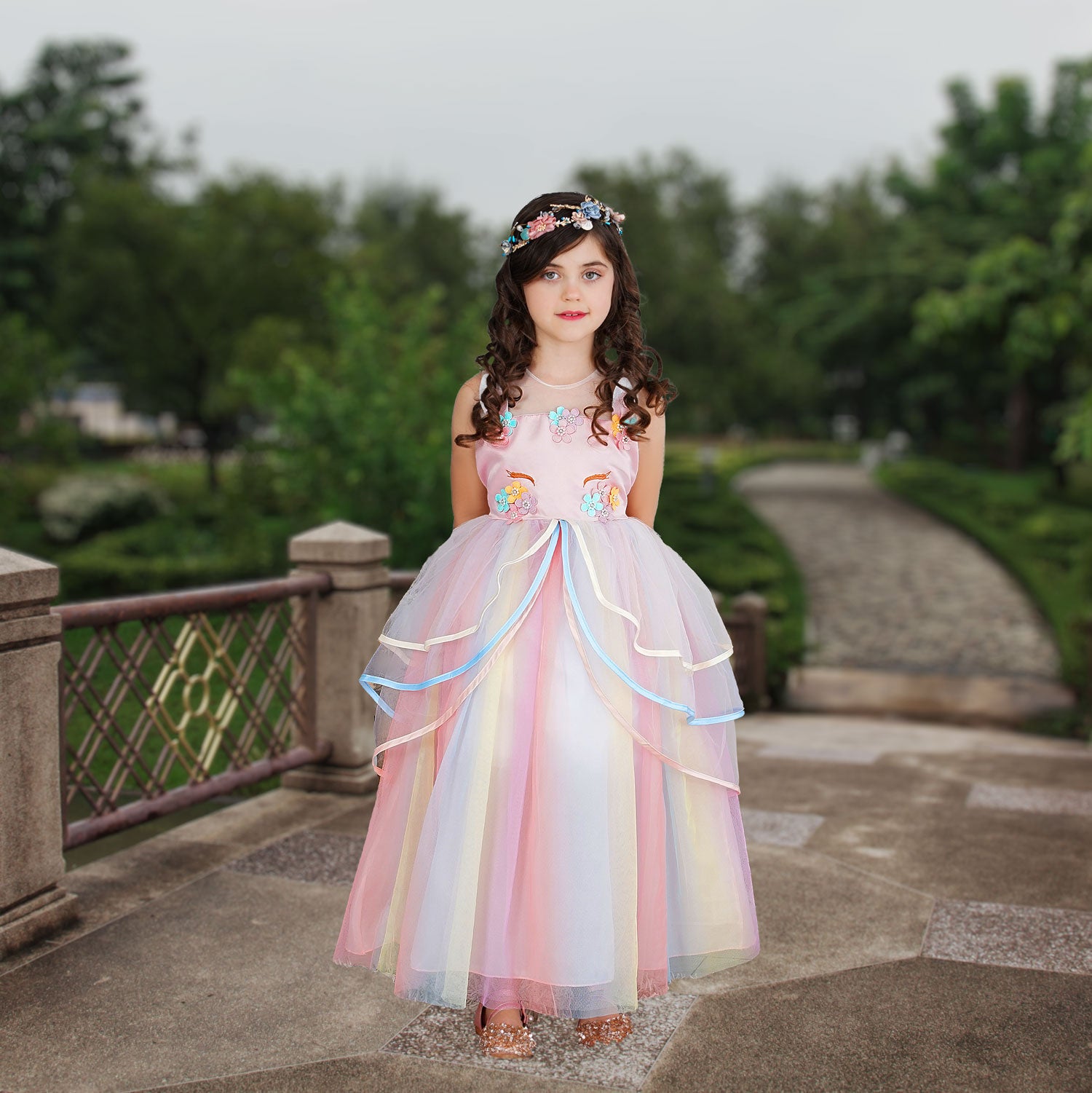 comercio Arte hazlo plano Rainbow Unicorn Dress | Little Girl Dresses | Sara Dresses