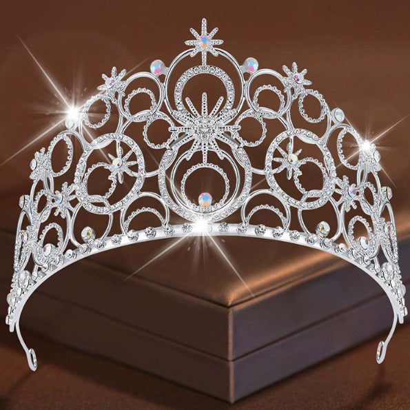 Princess Glinda Aurora Silver tiara with gemstones