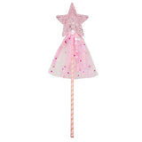 Princess Glinda Aurora Pink star-shaped wand with a tassel