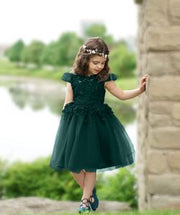 Emerald Green Flower Girl Dress