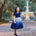 Veronica Ombré Gradient Dress - Sapphire Blue