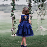 Amaris Star Sequin Dress - Twinkle Blue