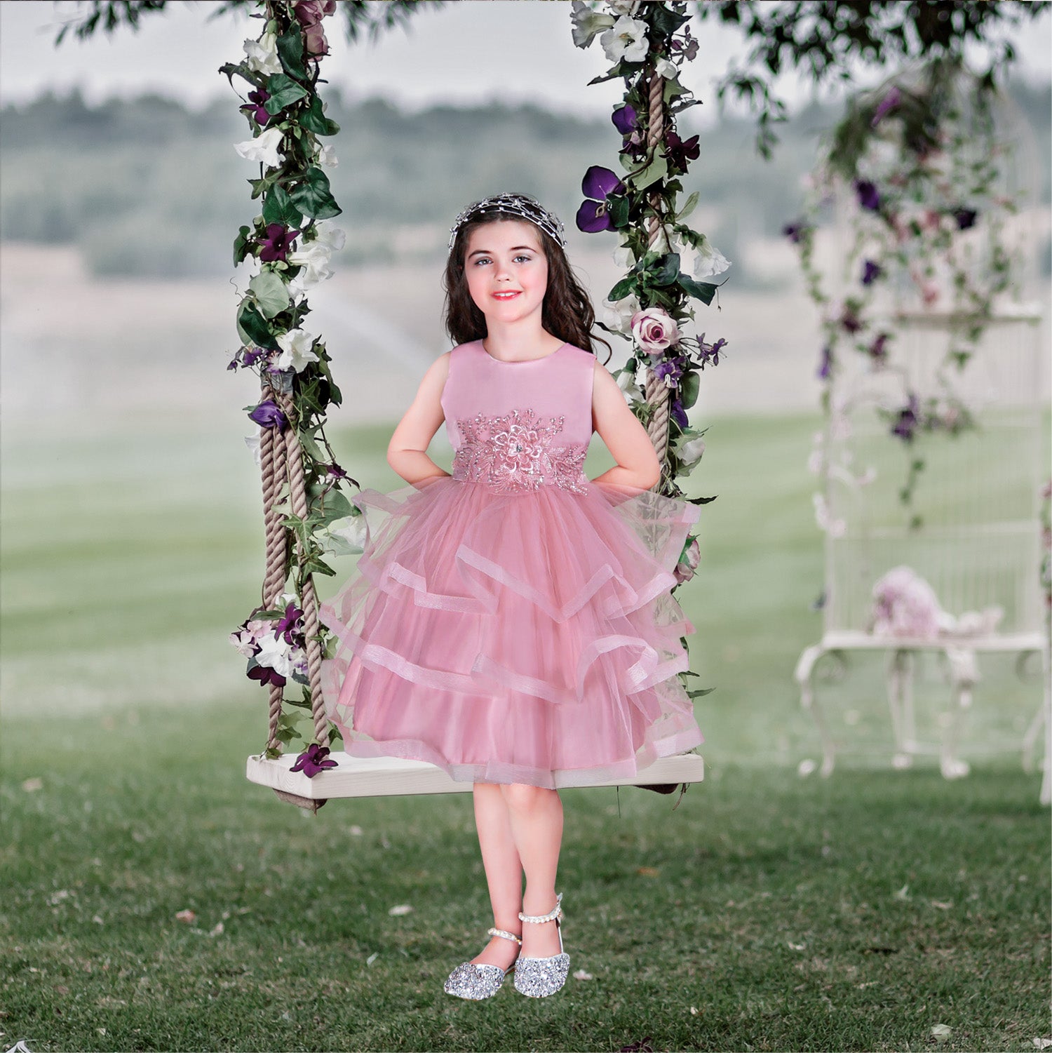 Viola Girls Dress - Dusty Rose - Girls Dresses for Special Occasion Birthday Wedding Party Pageant Christmas Holiday Easter Viola Girls Dress - Dusty Rose - Girls Dresses for Special Occasion Birthday Wedding Party Pageant Christmas Holiday Easter