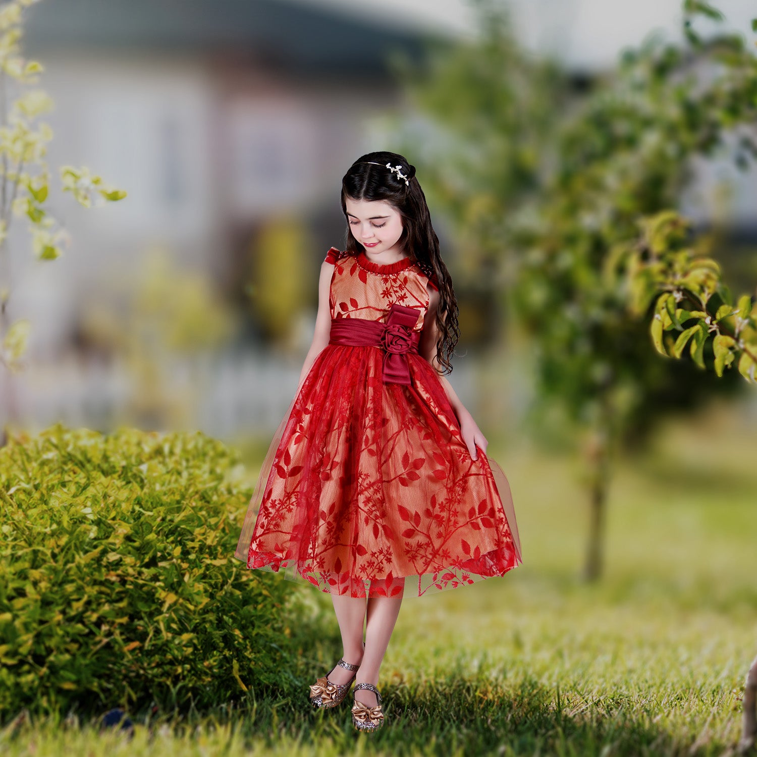 Girls Birthday Dress Laurie Lace Dress