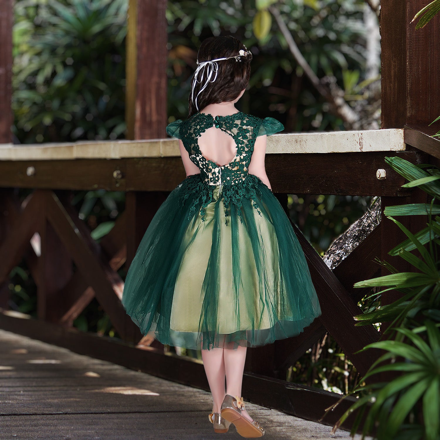 Robyn Dress Floral Green - Wedding Dresses, Evening Wear and Party Clothes  by Alie Street.