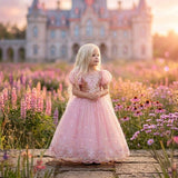 Princess Elsa Sequin Costume Dress - Pink
