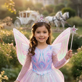 Princess Enchanted Fairy Costume Ensemble - Sparkly Pink