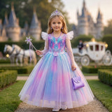 Princess Glinda Mable Good Witch Wicked Costume Ensemble - Starry Purple