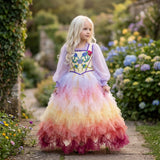 Lucy Gray Baird Inspired Rainbow Costume Dress - Pink