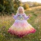 Lucy Gray Baird Inspired Rainbow Costume Dress - Pink