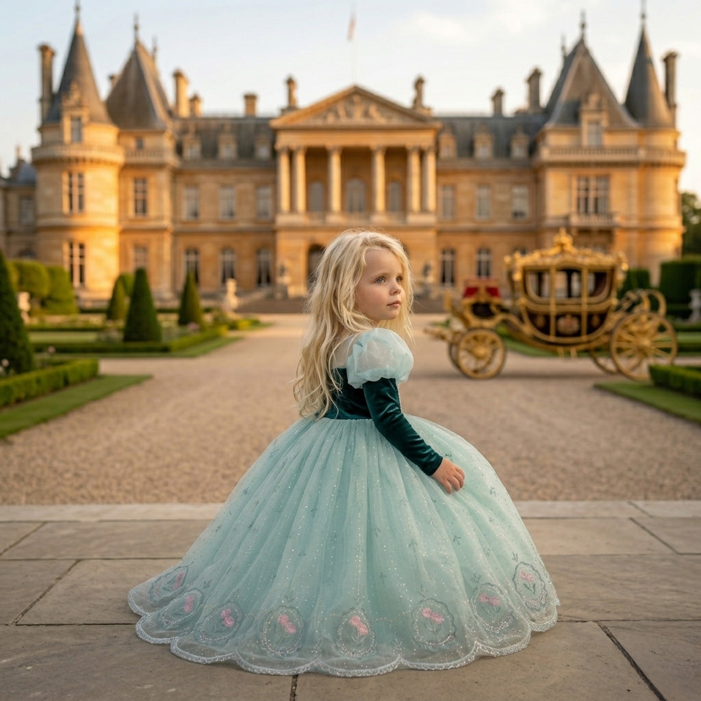 Princess Anna Nordic Costume Dress - Green