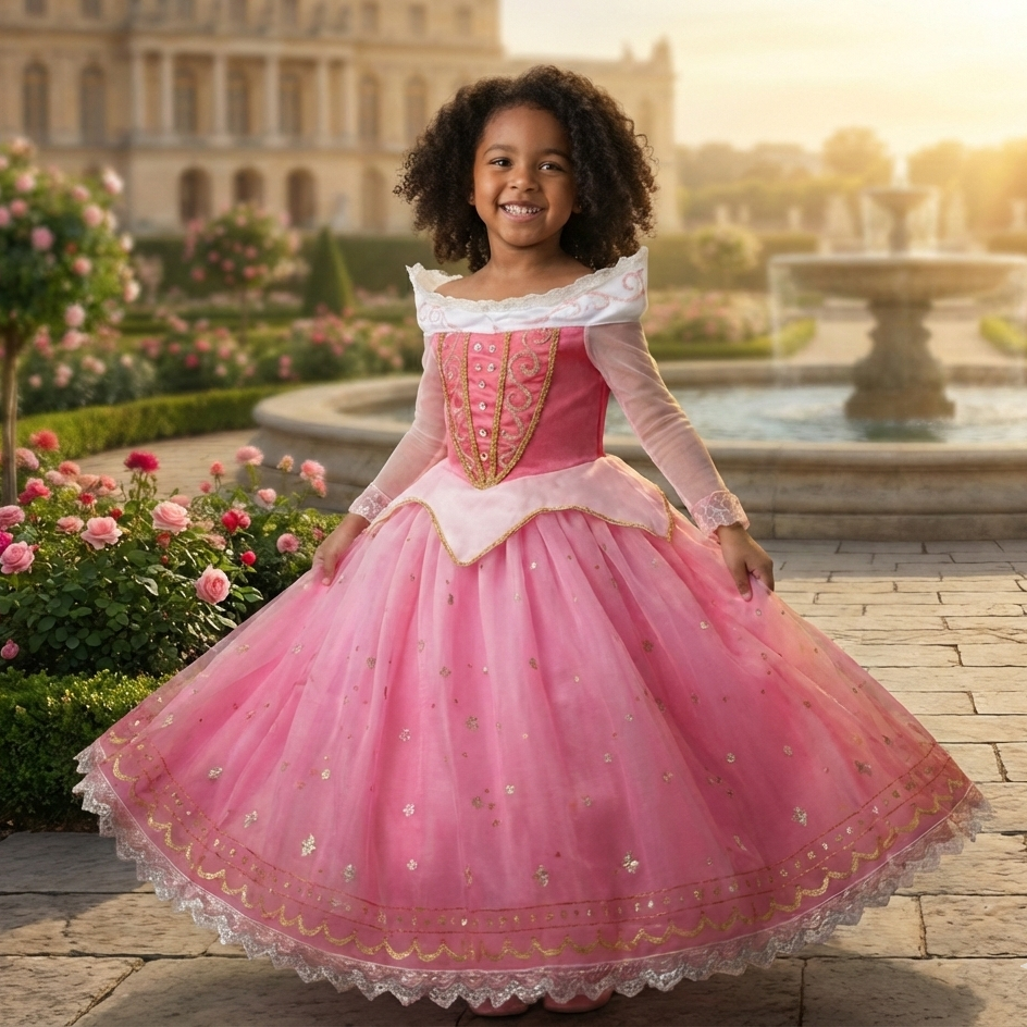 Princess Briar Rose Costume Dress - Pink