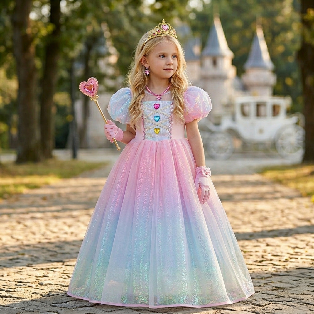Princess Alice Heart Enchanted Costume Dress - Pink