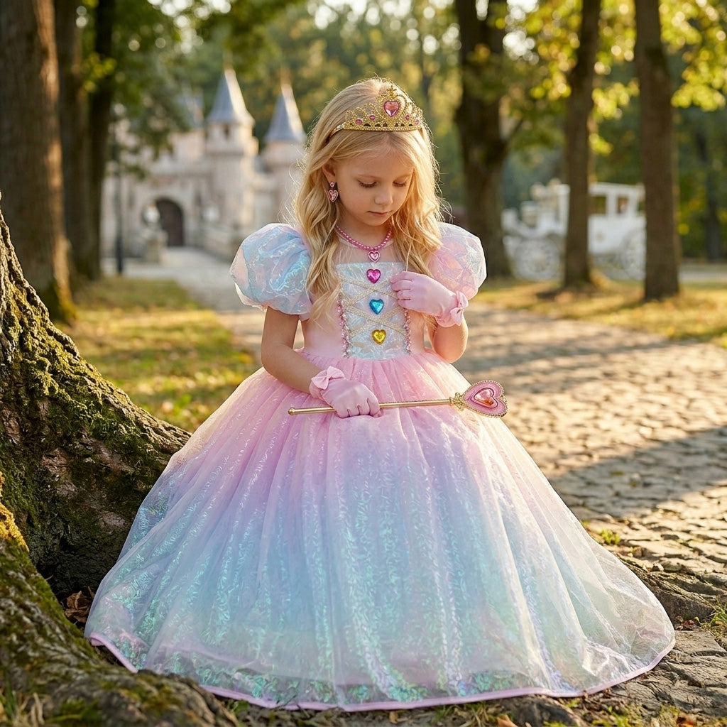 Princess Alice Heart Enchanted Costume Dress - Pink