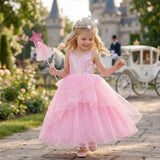 Princess Glinda Mable Good Witch Wicked Costume Dress - Pink