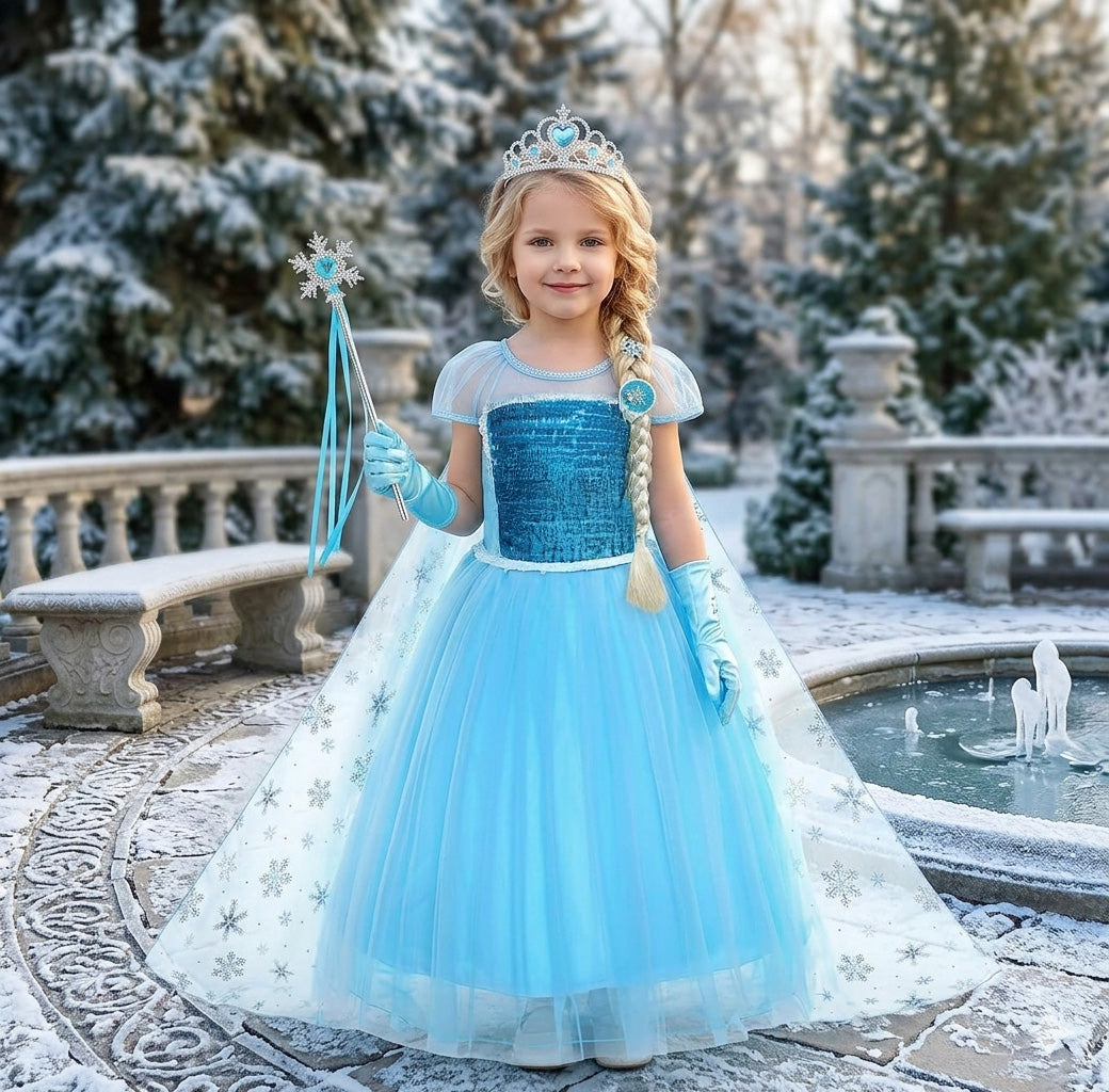 Ice Princess Costume Luxury Girls Dress