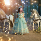 Princess Jasmine Costume Dress - Teal