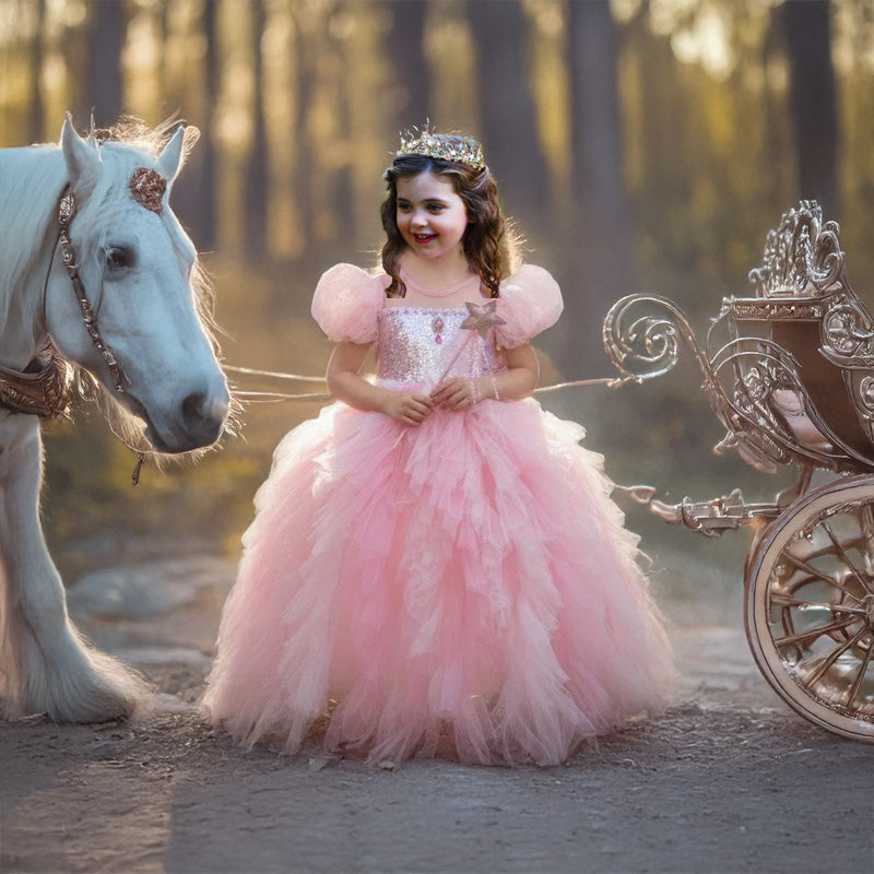 Girls Birthday Dress Princess Aurora Costume Dress