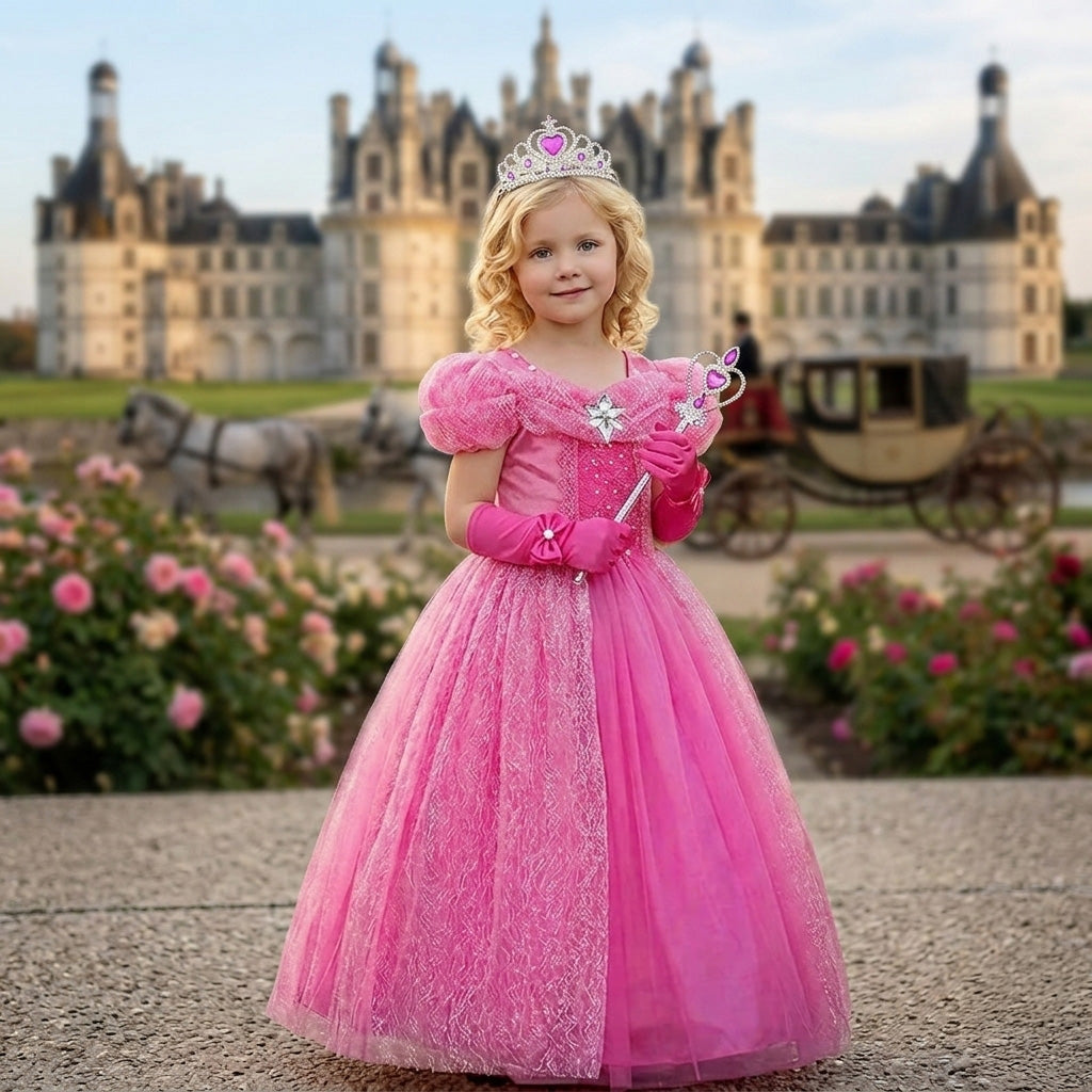 Princess Rosa Costume Luxury Girls Dress