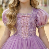 Princess Rapunzel Costume Dress - Purple