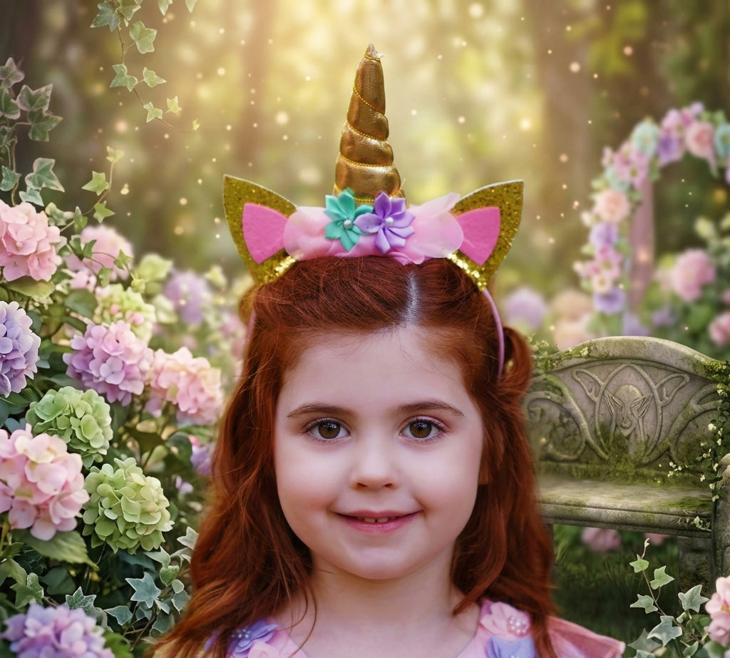 Unicorn Headband - Gold