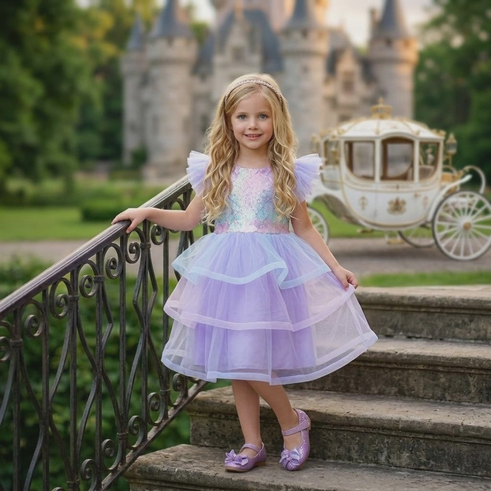 Nerida the Mermaid Costume Dress - Lavender