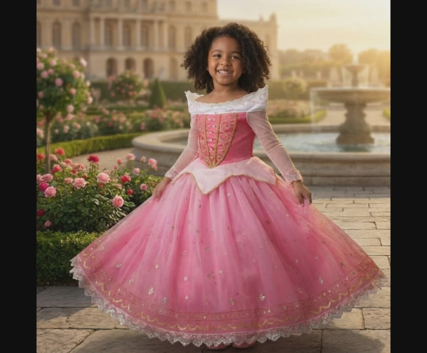Princess Briar Rose Costume Dress - Pink