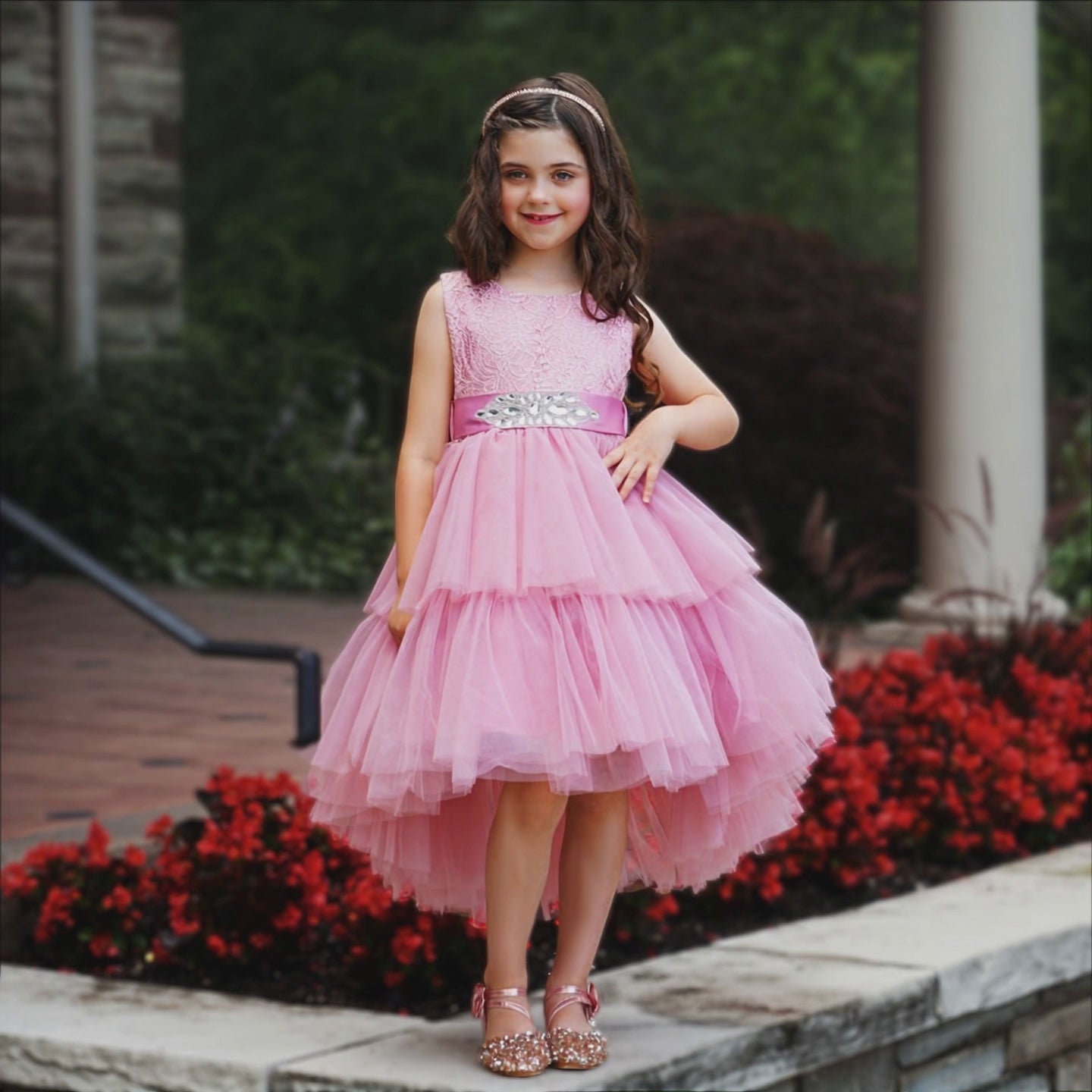 girls birthday dress Bright Pink Girl Dress, Party Baby Girl Dress, Maxi for Girl, Flower Girl Dress, Princess Dress, Graduation Ruffles Prom 10Y Socks Dress Care instructions Bigetiay Kid Girl Dress Long