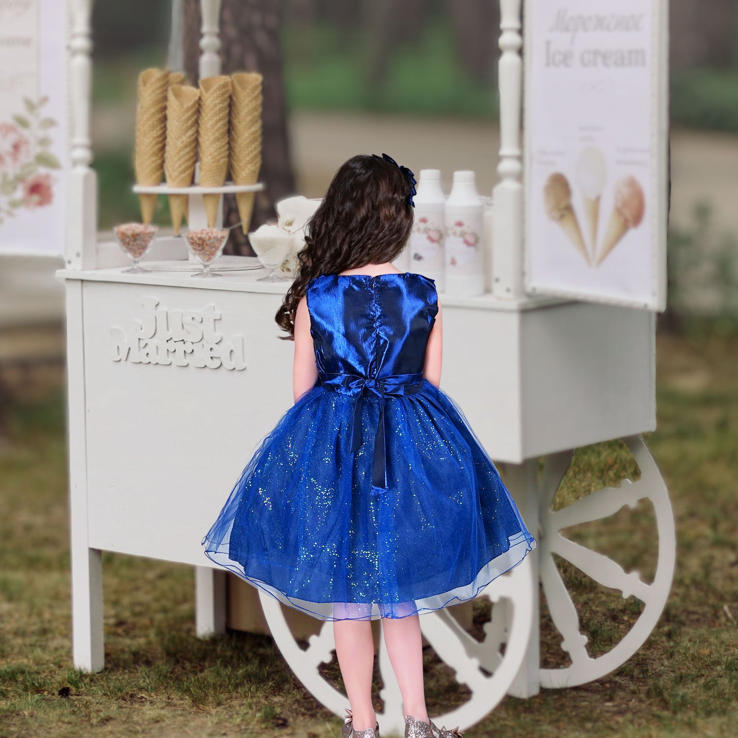 Sapphire Blue Flower Girl Dresses