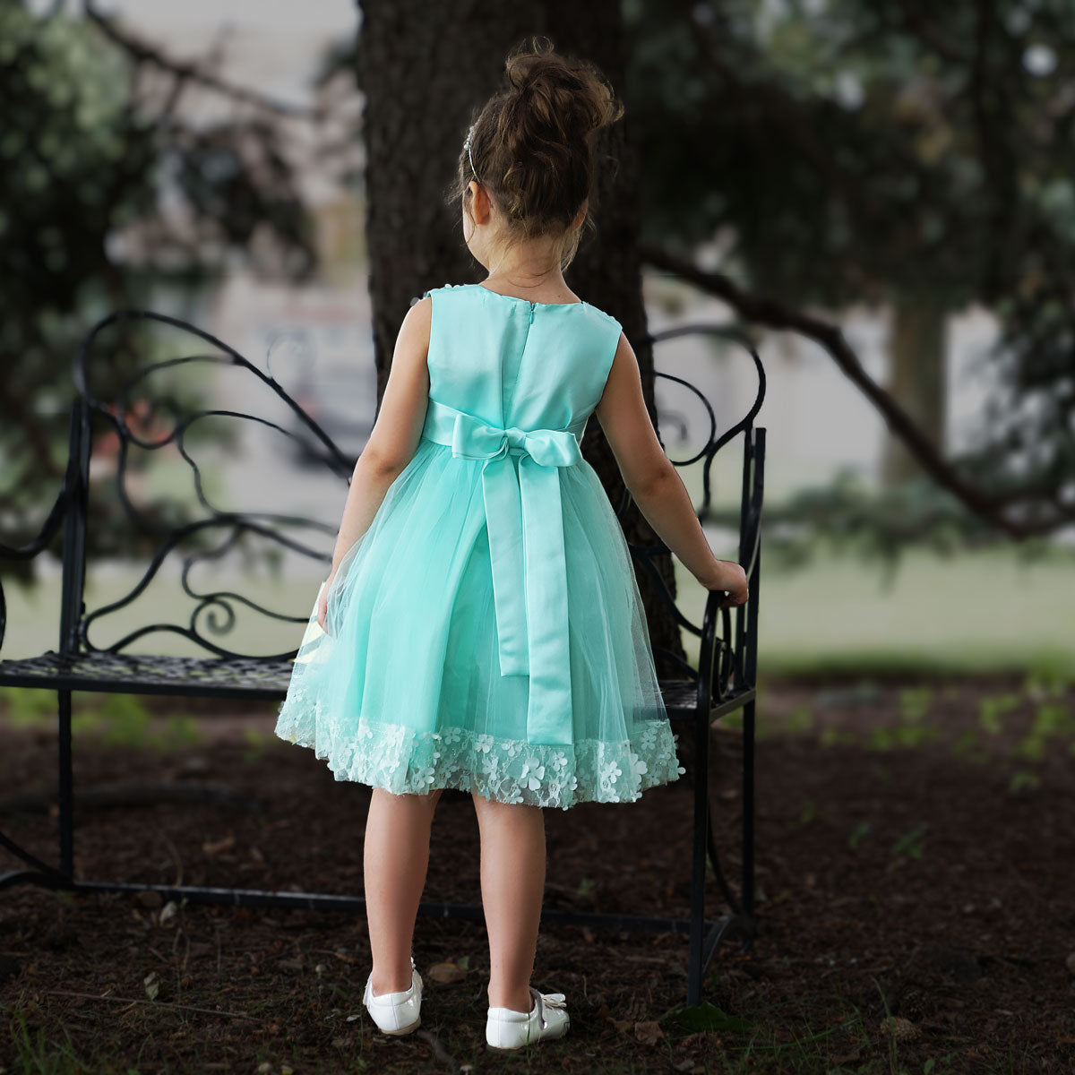 Mint green dress hot sale for little girl