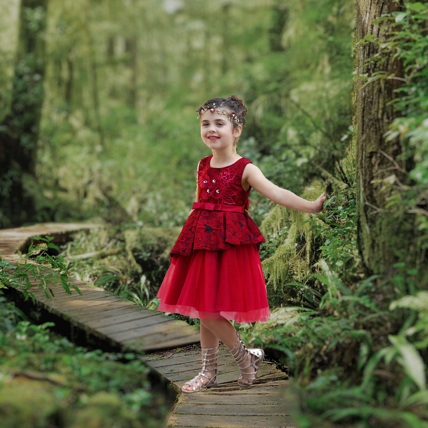 Adelaide Designer Girls Dress - Poppy Red Girls Dresses for Special Occasion Birthday Wedding Party Pageant Christmas Holiday Easter Adelaide Designer Girls Dress - Poppy Red Girls Dresses for Special Occasion Birthday Wedding Party Pageant Christmas Holiday Easter