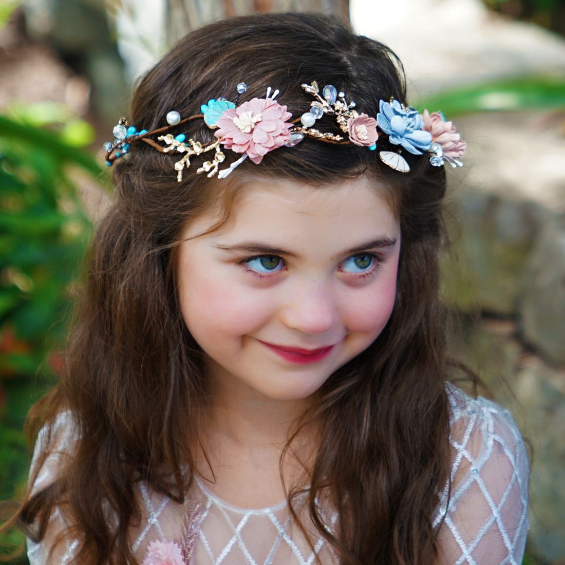 Pink & Gold Tiara | Woodland Princess | Sara Dresses