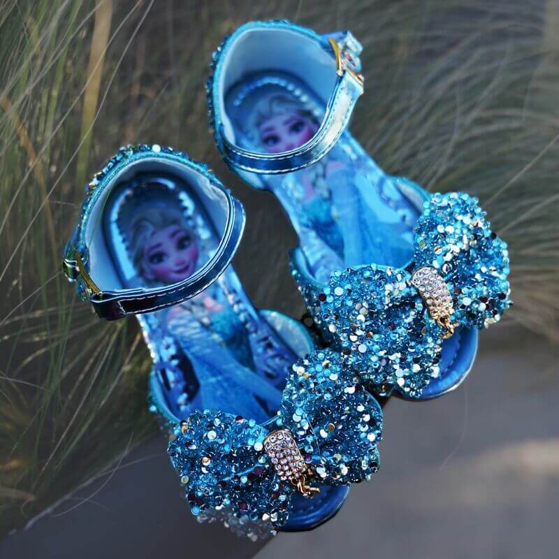 Frozen Inspired Shoes - Blue Girls Dresses for Special Occasion Birthday Wedding Party Pageant Christmas Holiday Easter Frozen Inspired Shoes - Blue Girls Dresses for Special Occasion Birthday Wedding Party Pageant Christmas Holiday Easter