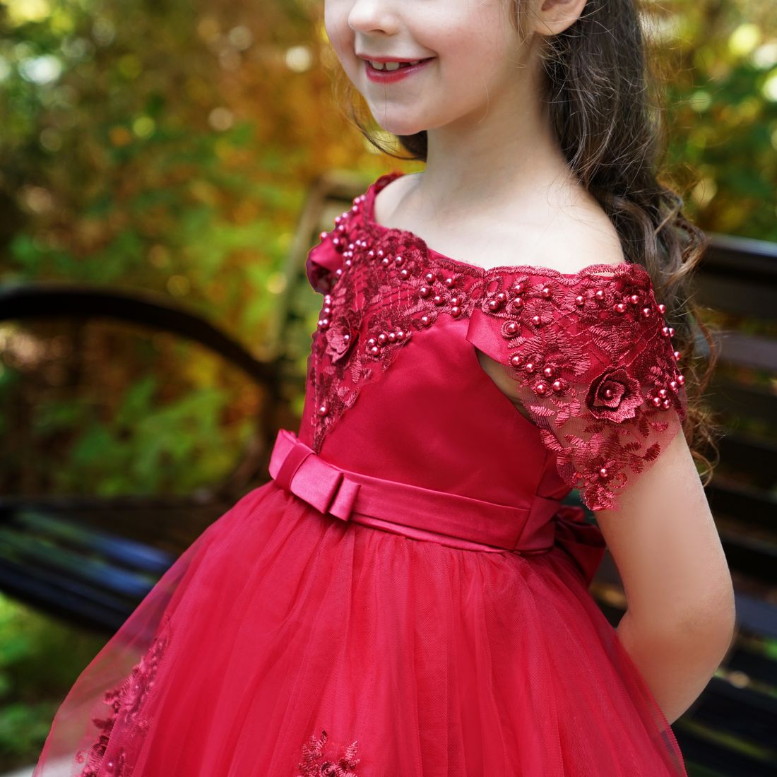 Buy HANGON 2019 Christmas Dress Girls Elegant Princess Dress Kids Dresses  for Girls Party Gown Carnival Children Clothing 2-10 Year Red at Amazon.in