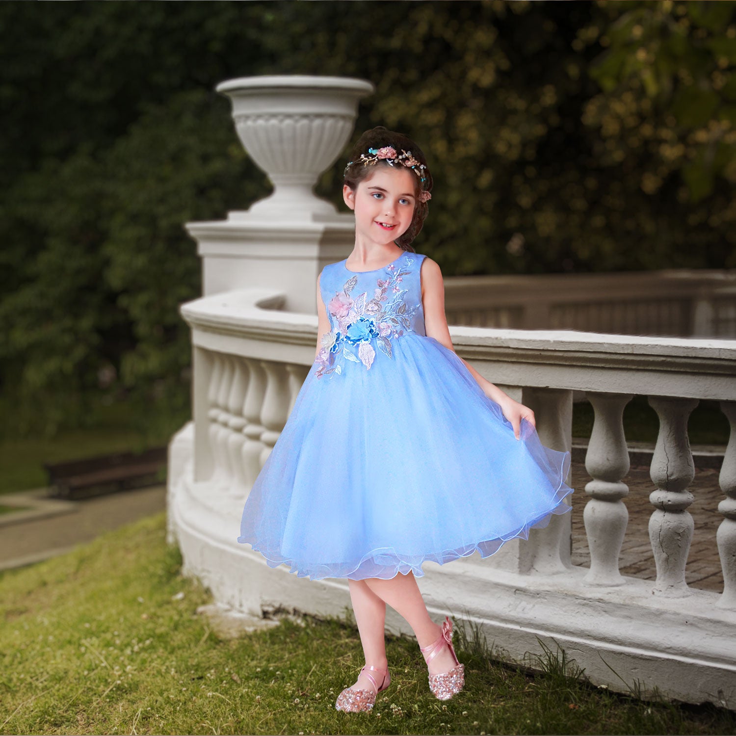 formal dress for kids Light Blue Toddler | High Quality Coat Size:52 L Photo and video content Web Collection: The Parisian Edit La Femme Mother of